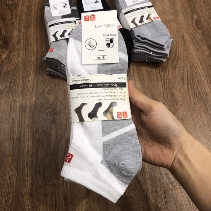 Tất Nam Uni Qlo Cổ Ngắn - Haanh - Ảnh 9