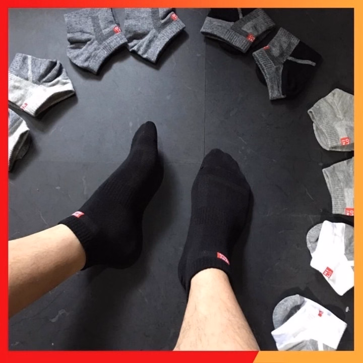 Tất Nam Uni Qlo Cổ Ngắn - Haanh - Ảnh 10