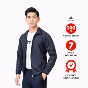 Áo Khoác Golf 1 Lớp Màu Navy Ak1G.3 - Aligro