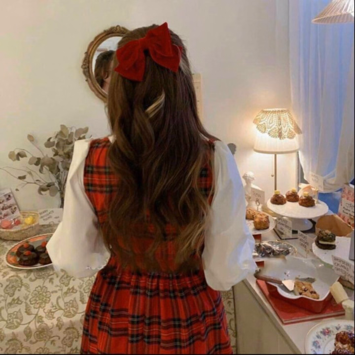 Đầm Váy Nữ Caro Phối Trắng Tay Dài Cổ Trụ St639 - Sam Store - Ảnh 3