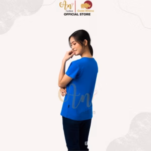 Áo Thun Nữ 100% Cotton Tự Nhiên Màu Yamaha Cổ Tròn Tay Ngắn - Gold Rhino