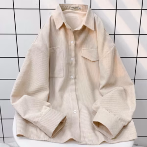 Áo Sơ Mi Nhung Tăm Dài Tay