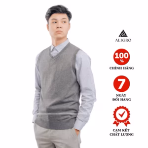 Áo Len Gile Aligro Màu Ghi Đậm Alengl011 - Aligro