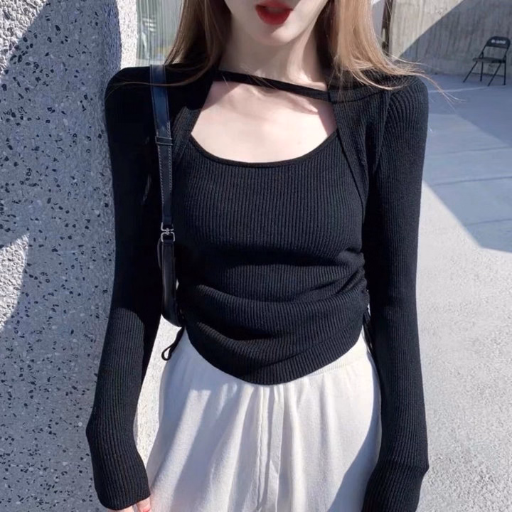 Áo Len Tăm Dài Tay Rút Dây 2 Bên - Ảnh 5