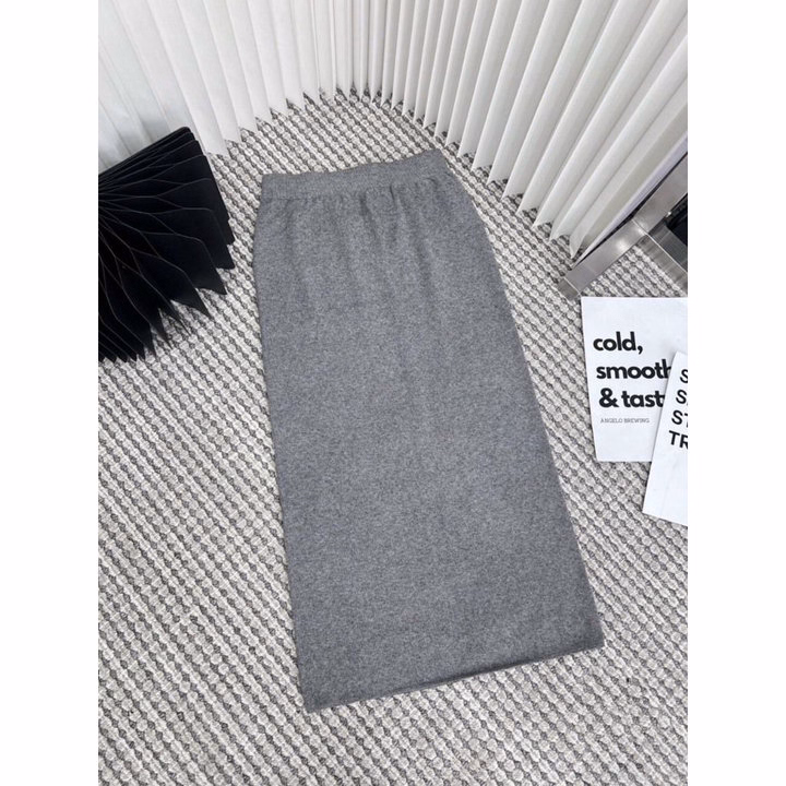 Chân Váy Len Trơn Dáng Dài Kiểu Dáng Quyến Rũ Dành Cho Bạn Nữ - Chipxinhxk - Ảnh 7