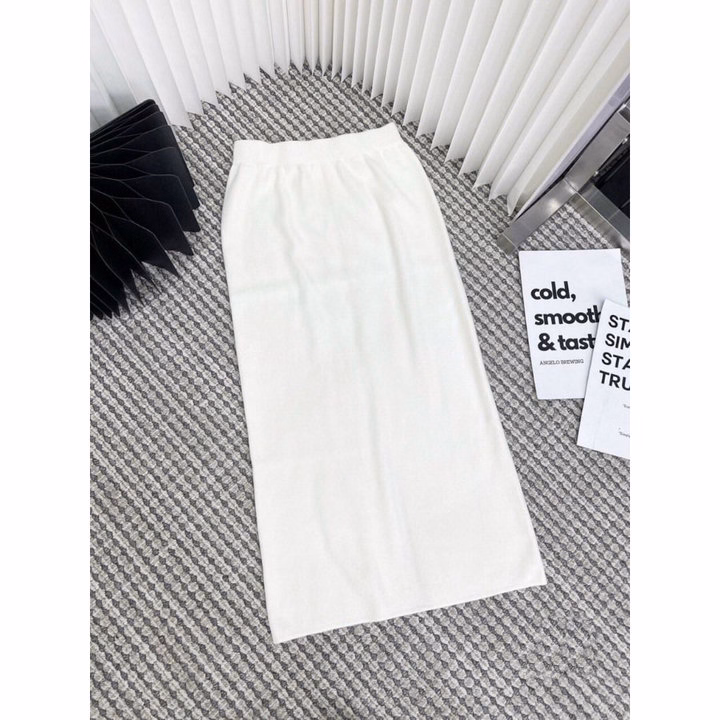 Chân Váy Len Trơn Dáng Dài Kiểu Dáng Quyến Rũ Dành Cho Bạn Nữ - Chipxinhxk - Ảnh 6