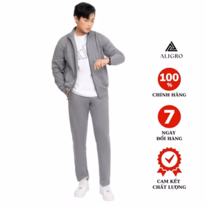 Bộ Nỉ Nam Aligro Màu Xám Bn9 - Aligro