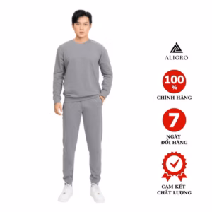 Bộ Nỉ Nam Aligro Màu Xám Bn6 - Aligro