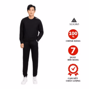 Bộ Nỉ Nam Aligro Màu Đen Bn5 - Aligro