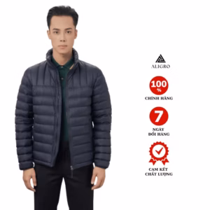 Áo Khoác Lông Vũ Màu Xanh Than Algalv.25 - Aligro