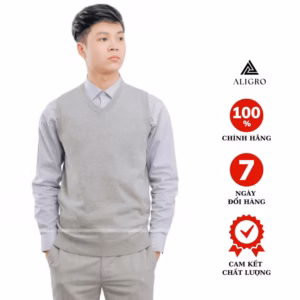 Áo Len Gile Aligro Màu Ghi Sáng Alengl010 - Aligro