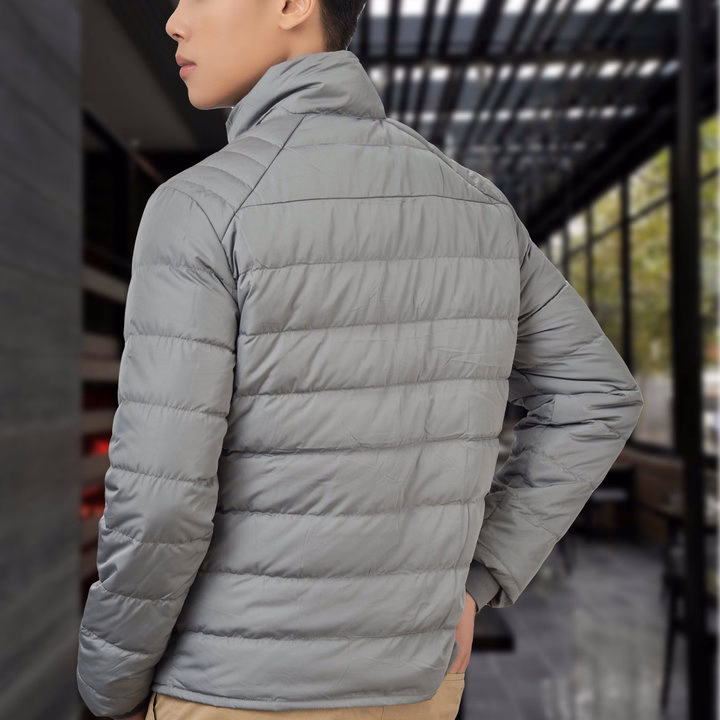 Áo Khoác Lông Vũ Màu Xám Chất Liệu Cao Cấp Mềm Mịn Siêu Nhẹ Giữ Nhiệt Aligro Algalv.22 - Aligro - Ảnh 3