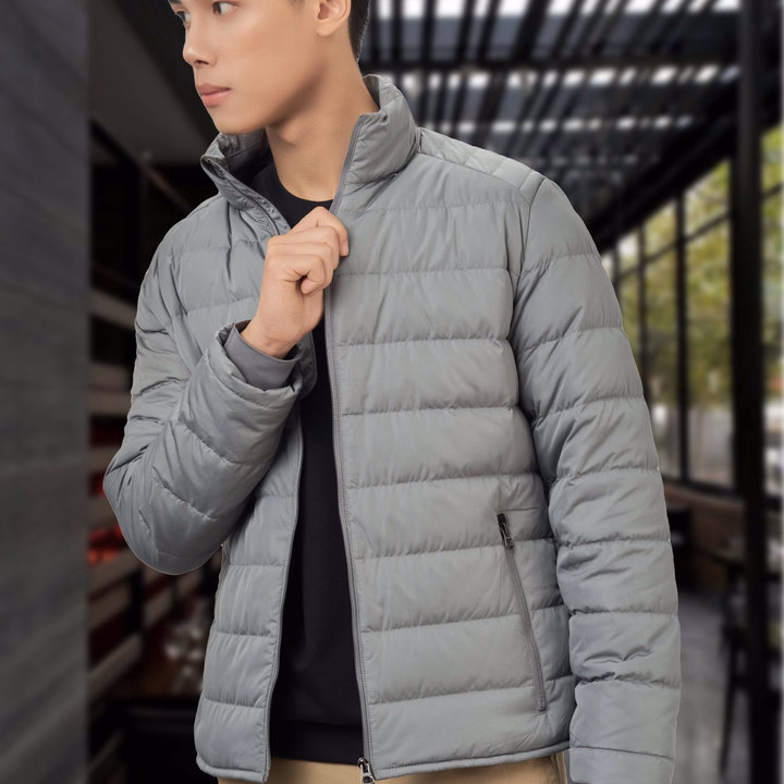 Áo Khoác Lông Vũ Màu Xám Chất Liệu Cao Cấp Mềm Mịn Siêu Nhẹ Giữ Nhiệt Aligro Algalv.22 - Aligro - Ảnh 6