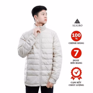 Áo Khoác Lông Vũ Màu Sữa Algalv.6 - Aligro