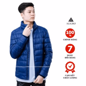 Áo Khoác Lông Vũ Màu Màu Xanh Than Algalv.9 - Aligro