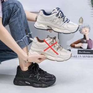 Giày Thể Thao Nữ Cao Cấp, Đế Cao 5 Phân- Haanh