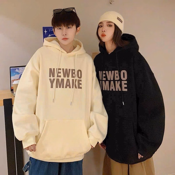 Áo Hoodie Nam Nữ Vải Nỉ Ngoại Dày Dặn In Chữ Newbo Ymake Form Rộng Unisex Tp77 - Golden Dream