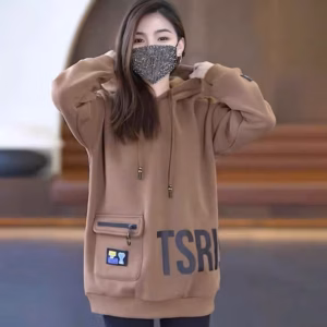 Áo Hoodie Vải Nỉ Ngoại Phối Túi Hộp Có Khoá Kéo Tsr Unisex Nam Nữ Tp79 - Golden Dream