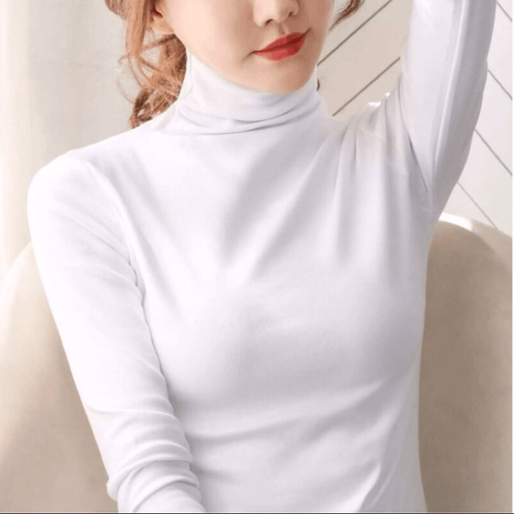 Áo Giữ Nhiệt Nữ Dài Tay Lót Nỉ Siêu Ấm Ctb599 - Bechip - Ảnh 2