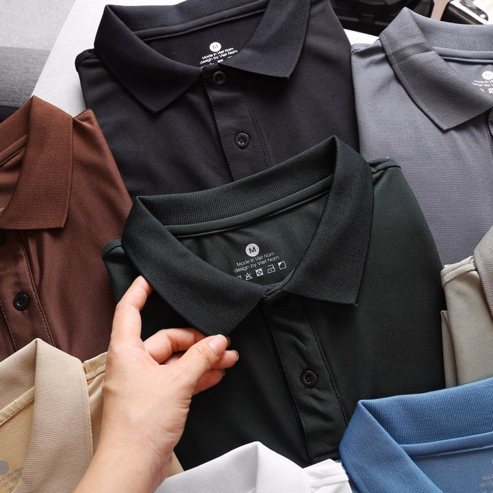 Áo Polo Nam Nữ Ab Cổ Bẻ Thun Cá Sấu Thái Co Dãn Thoáng Mát Cao Cấp - Be Yourself - Ảnh 10