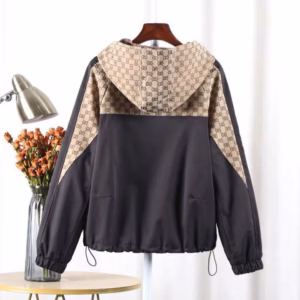 Áo Khoác Dù 2 Lớp Form Rộng Phối Họa Tiết - Lê Phương Boutique