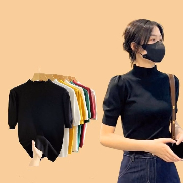 Áo Len Tay Bồng Dáng Lỡ, Nhẹ Nhàng Nữ Tính Dành Cho Bạn Nữ Slcxa61 - Chipxinhxk - Ảnh 2