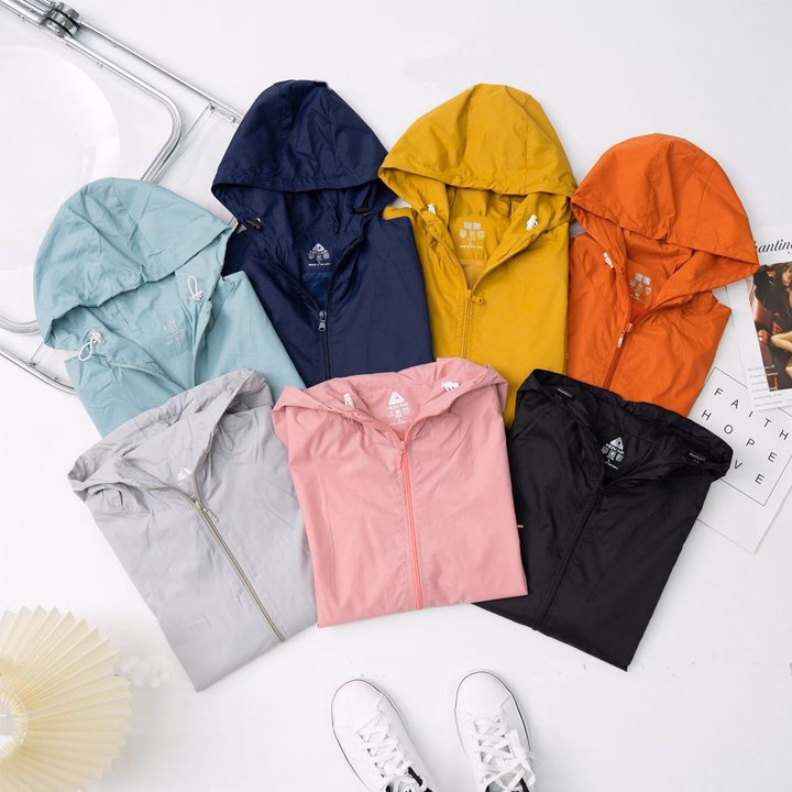 Áo Khoác Gió Lót Lưới 2 Lớp Tặng Kèm Túi Đựng Tiện Lợi Dành Cho Bạn Nữ - Chipxinhxk