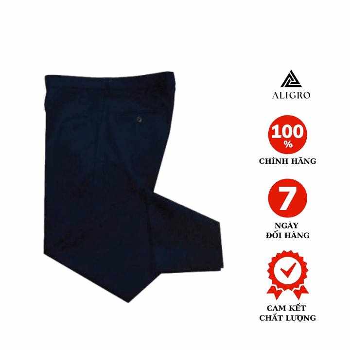 Quần Kaki Nam, Quần Thô Màu Đen Dáng Slimfit, Chất Liệu Vải Kaki Cao Cấp Bền Đẹp, Thiết Kế Cạp Đính Đỉa Aligro Algk016 - Aligro