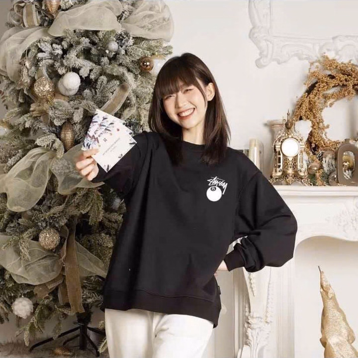 Áo Sweater Nam Nữ Unisex Stussy 08 Form Rộng Nỉ Bông Dáng Oversize - Ausa House - Ảnh 7