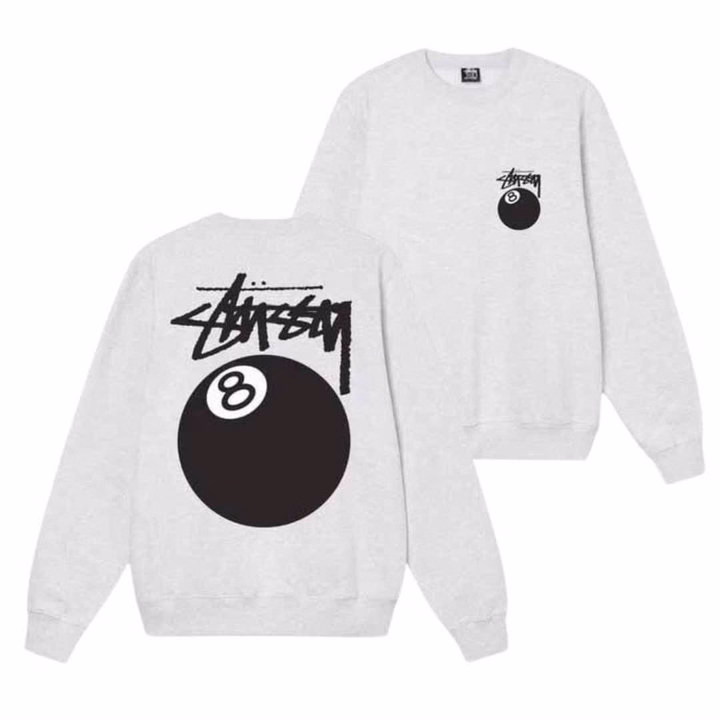 Áo Sweater Nam Nữ Unisex Stussy 08 Form Rộng Nỉ Bông Dáng Oversize - Ausa House - Ảnh 11