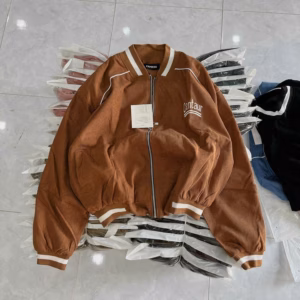 Áo Khoác Nữ Dáng Lửng Croptop Vải Nhung 2 Lớp Logo Thêu Chữ Centau Tp71 - Golden Dream