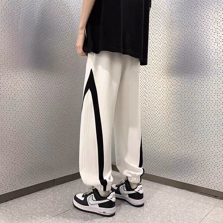 Quần Dài Nam Jogger Thun Nỉ Sọc Bo Túm Gấu - Ausa House - Ảnh 6