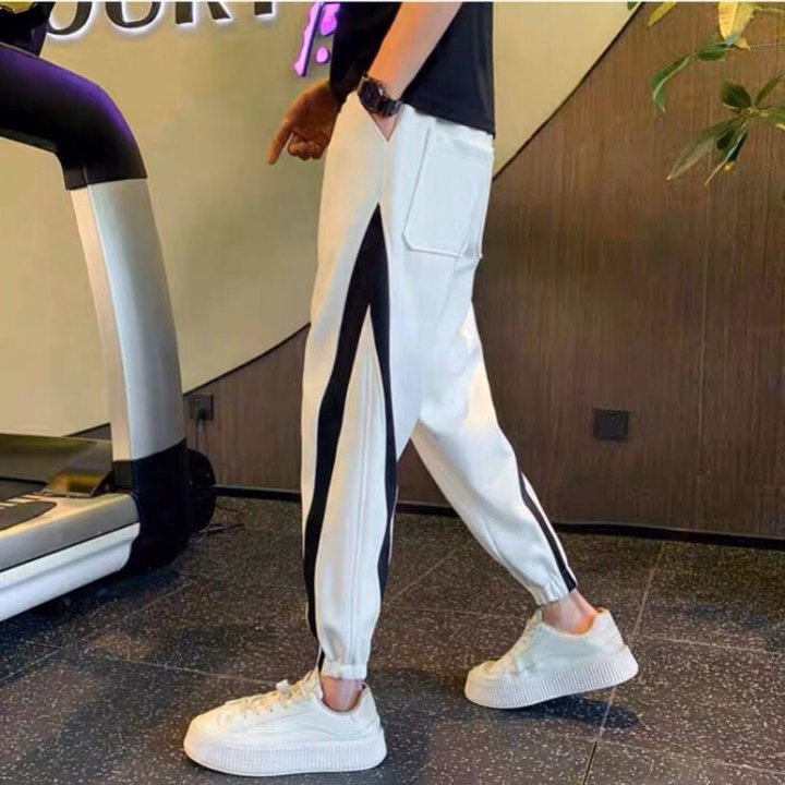 Quần Dài Nam Jogger Thun Nỉ Sọc Bo Túm Gấu - Ausa House - Ảnh 8