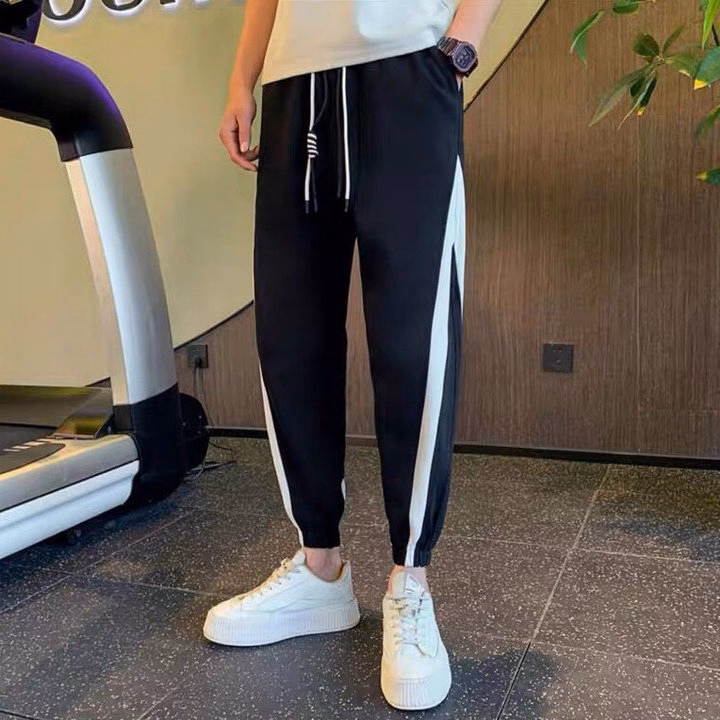 Quần Dài Nam Jogger Thun Nỉ Sọc Bo Túm Gấu - Ausa House - Ảnh 10