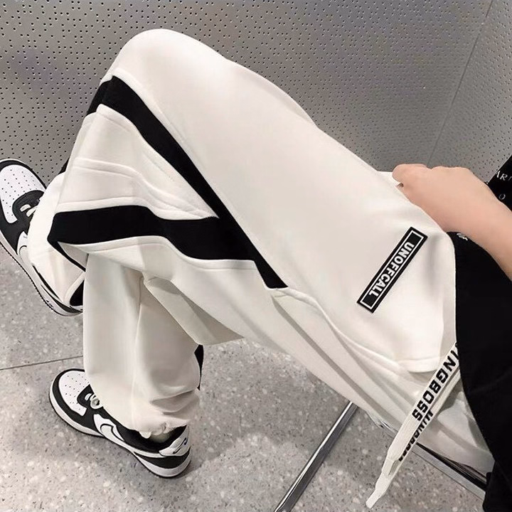 Quần Dài Nam Jogger Thun Nỉ Sọc Bo Túm Gấu - Ausa House - Ảnh 17