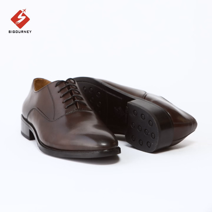 Giày Oxford Đế Phíp Cao Cấp Màu Nâu Patina Da Bò Nhập Khẩu Scc07 Bảo Hành 18 Tháng - Sigourney - Ảnh 2