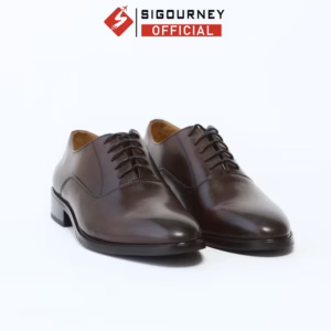 Giày Oxford Đế Phíp Cao Cấp Màu Nâu Patina Da Bò Nhập Khẩu Scc07 Bảo Hành 18 Tháng - Sigourney