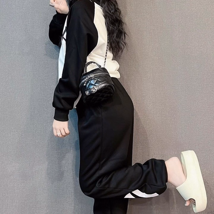 Bộ Đồ Thun Nữ Cotton Co Dãn In Chữ Ny Siêu Chất - Htm Fashion - Ảnh 3