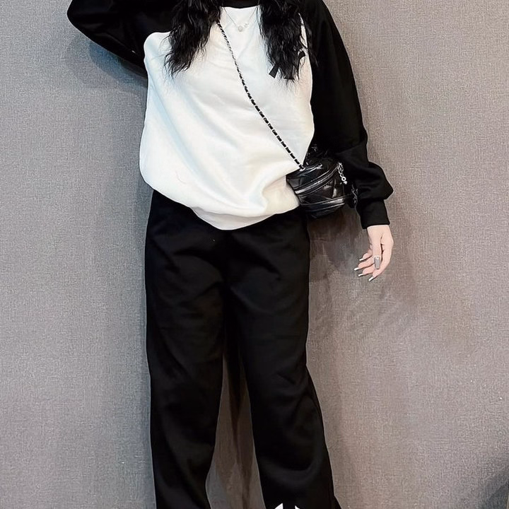 Bộ Đồ Thun Nữ Cotton Co Dãn In Chữ Ny Siêu Chất - Htm Fashion - Ảnh 5