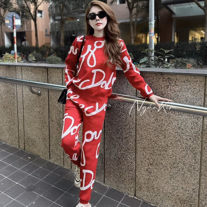 Bộ Đồ Thun Nữ Co Dãn Cotton In Họa Tiết Siêu - Htm Fahsion