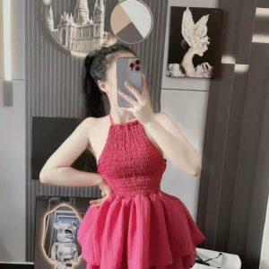 Set Áo Cổ Yếm Kèm Quần Chất Đũi Xốp Xinh - Lê Phương Boutique