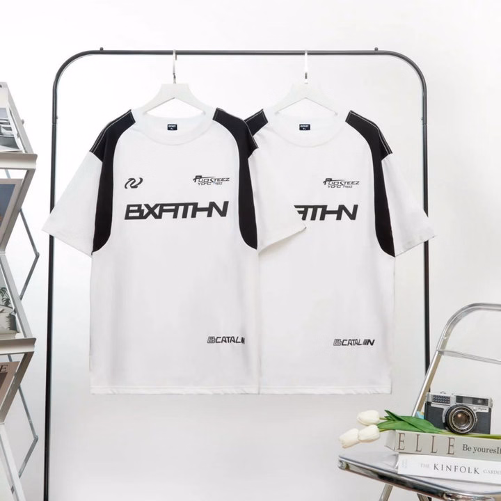 Áo Thun Local Brand Form Rộng Tay Lỡ Unisex Chất Cá Sấu -- In Chữ Bxathn Phối Màu - Ảnh 4