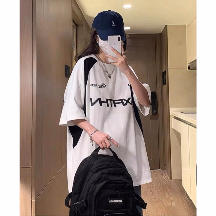 Áo Thun Local Brand Form Rộng Tay Lỡ Unisex Chất Cá Sấu -- In Chữ Bxathn Phối Màu - Ảnh 7