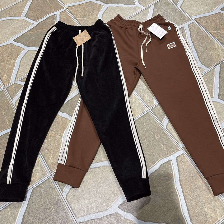 Quần Baggy Umi Nhung Kẻ Viền Sọc Thể Thao, Hàng Cao Cấp Bán Shop - Ảnh 2