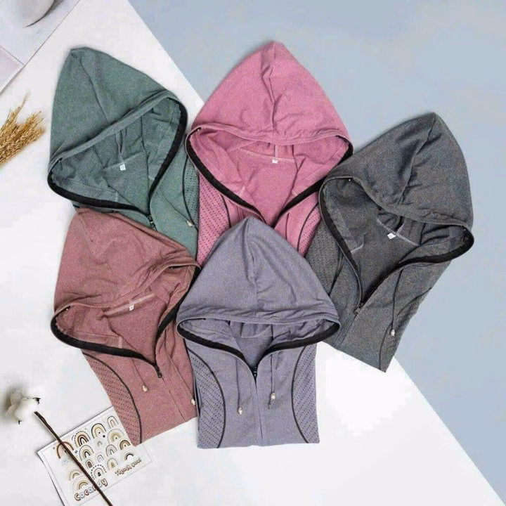 Áo Chống Nắng Vân Chìm Chất Thun Đốm, Kiểu Dáng Thể Thao Dành Cho Bạn Nữ - Chipxinhxk