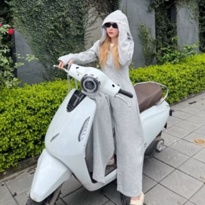 Áo Chống Nắng Dàng Dài Chất Liệu Cotton Trơn Dày Dặn Dành Cho Bạn Nữ - Chipxinhxk