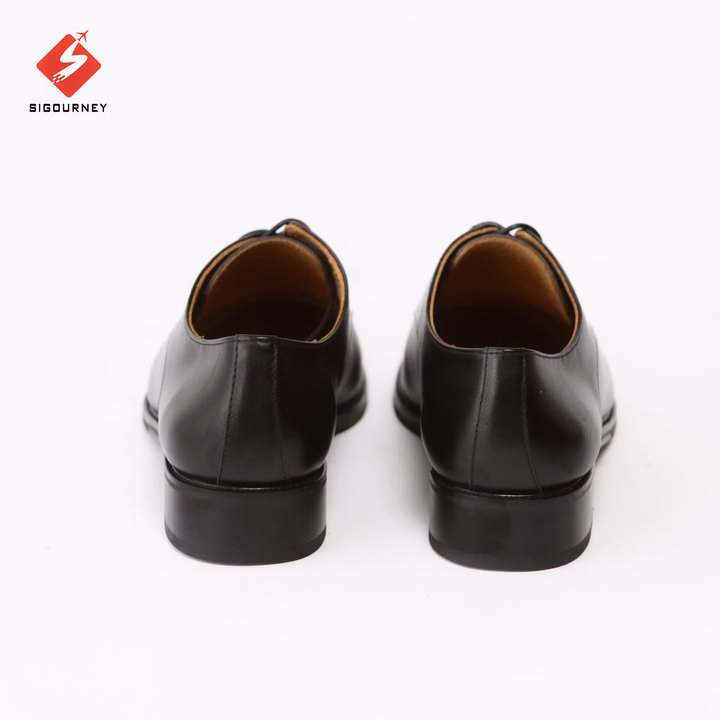 Giày Oxford Tăng Chiều Cao 6Cm Đế Phíp Cao Cấp Da Bò Nhập Khẩu Màu Đen Trơn Scc08 Bảo Hành 18 Tháng - Sigourney - Ảnh 5
