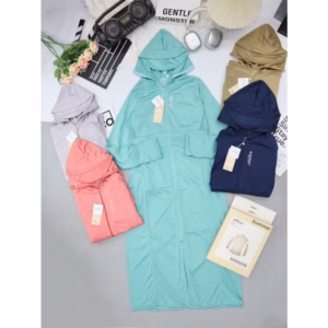 Áo Chống Nắng Toàn Thân 2 Lớp Mũ Cứng Rộng Vành Dành Cho Bạn Nữ - Chipxinhxk