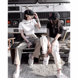 Áo Phông Cộc Tay Cổ Tròn, Kiểu Dáng Ôm Body In Chữ Mm Slcxa269 - Chipxinhxk