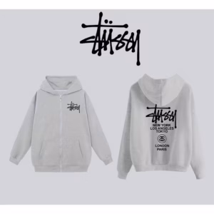 Áo Khoác Nỉ Bông Stussy Hoạ Tiết Logo Chữ In Nhiệt Cực Nét Chất Liệu Dày Dặn Form Dáng Unisex Nam Nữ Sht117- Minh Hà House